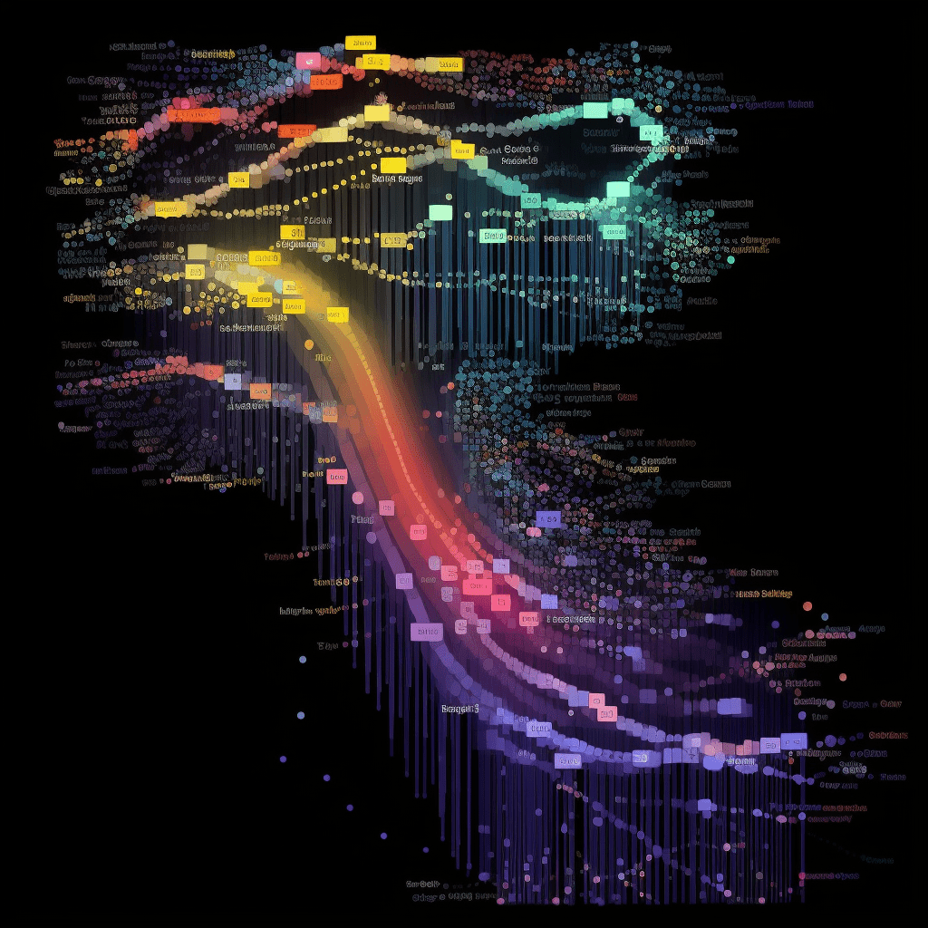 Visualization and interpretation of data flow like from