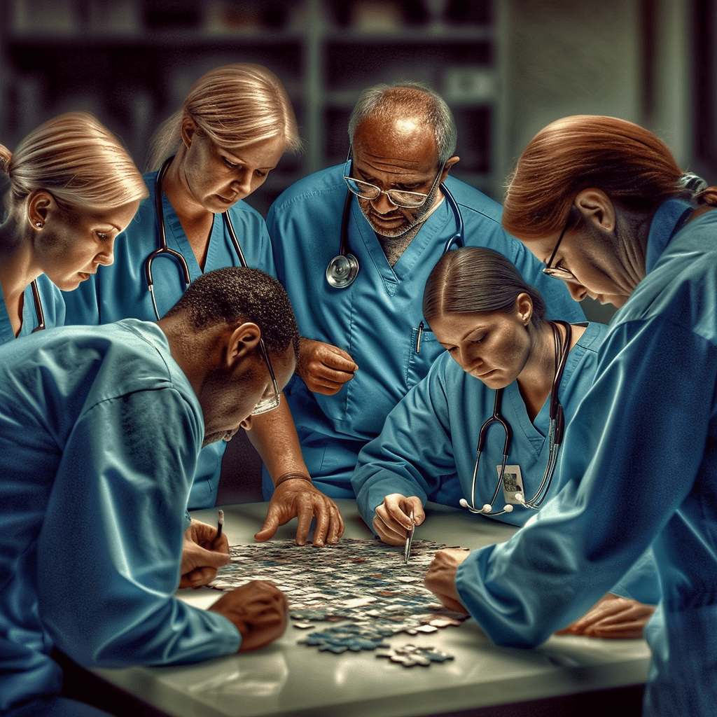 Group of medical professional