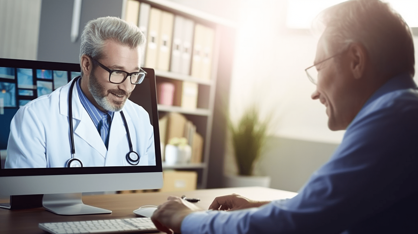 Virtual care of doctor to patient