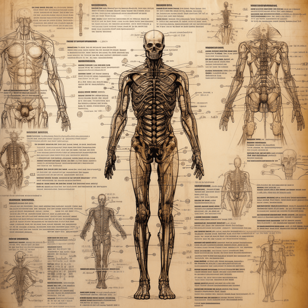 schematics of a human body